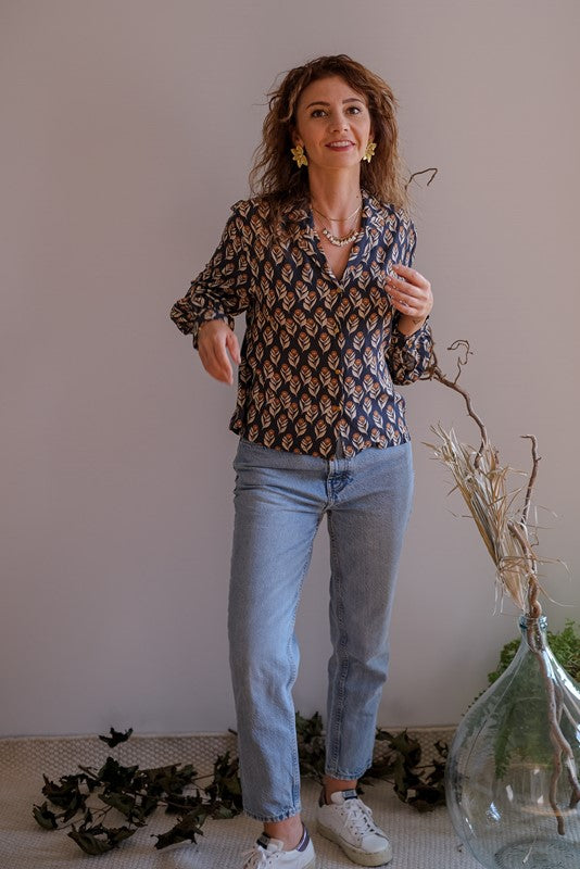 BLOUSE BALAJI - SIROCCO INDIGO
