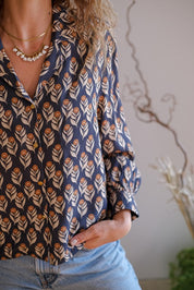 BLOUSE BALAJI - SIROCCO INDIGO