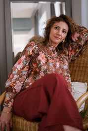 CAMICIA IRIS MARRONE