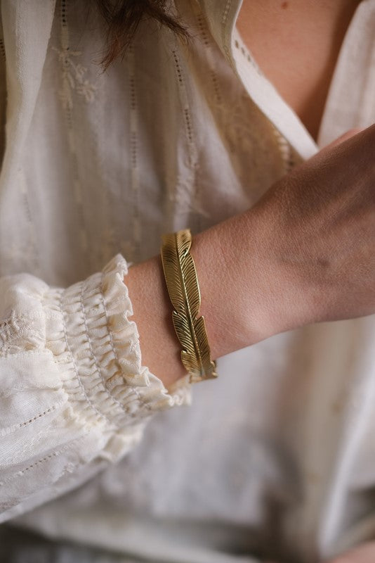 BRACCIALE RIGIDO FOGLIA