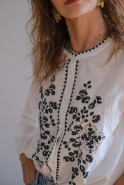 CAMICIA BOHO VERDE
