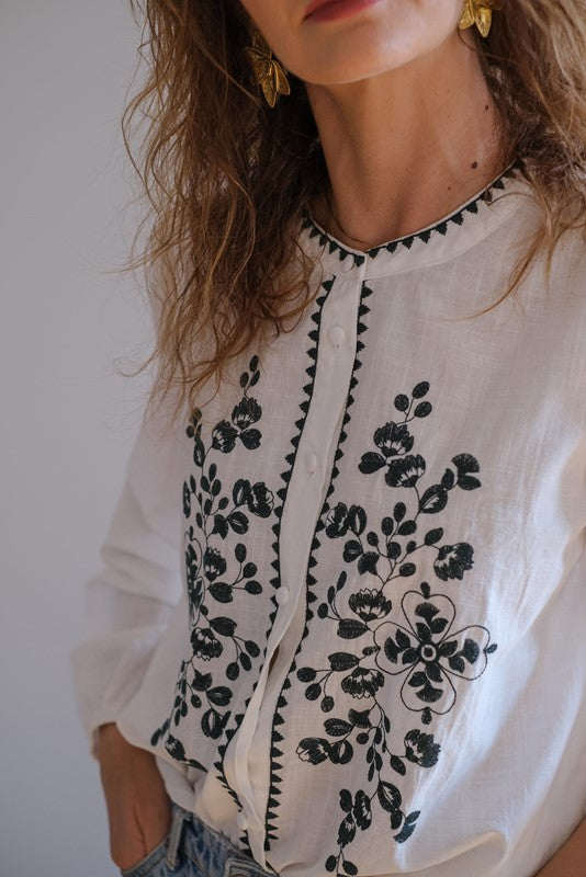 CAMICIA BOHO VERDE