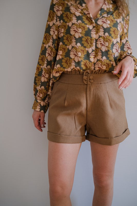 SHORTS SPIGA CANNELLA