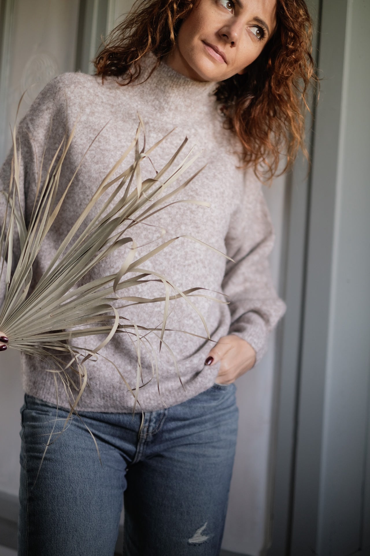 MAGLIA ECRU DOLCE ROSELLINA