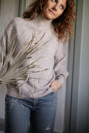 MAGLIA ECRU DOLCE ROSELLINA