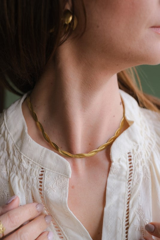 COLLANA SNAKE INTRECCIO