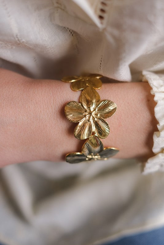 BRACCIALE RIGIDO FLOWER DETTAGLI