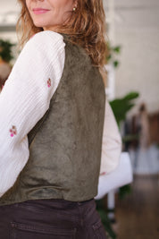 GILET CAMOSCIO MUSCHIO