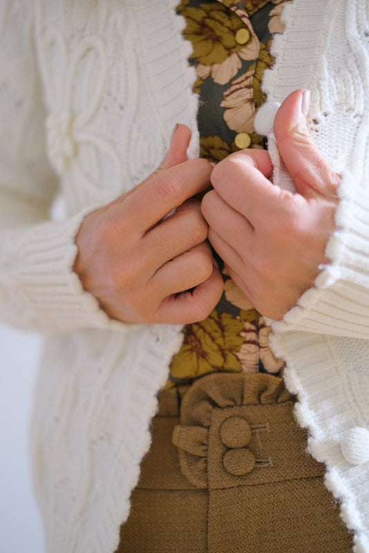 CARDIGAN LUNARIA ECRU