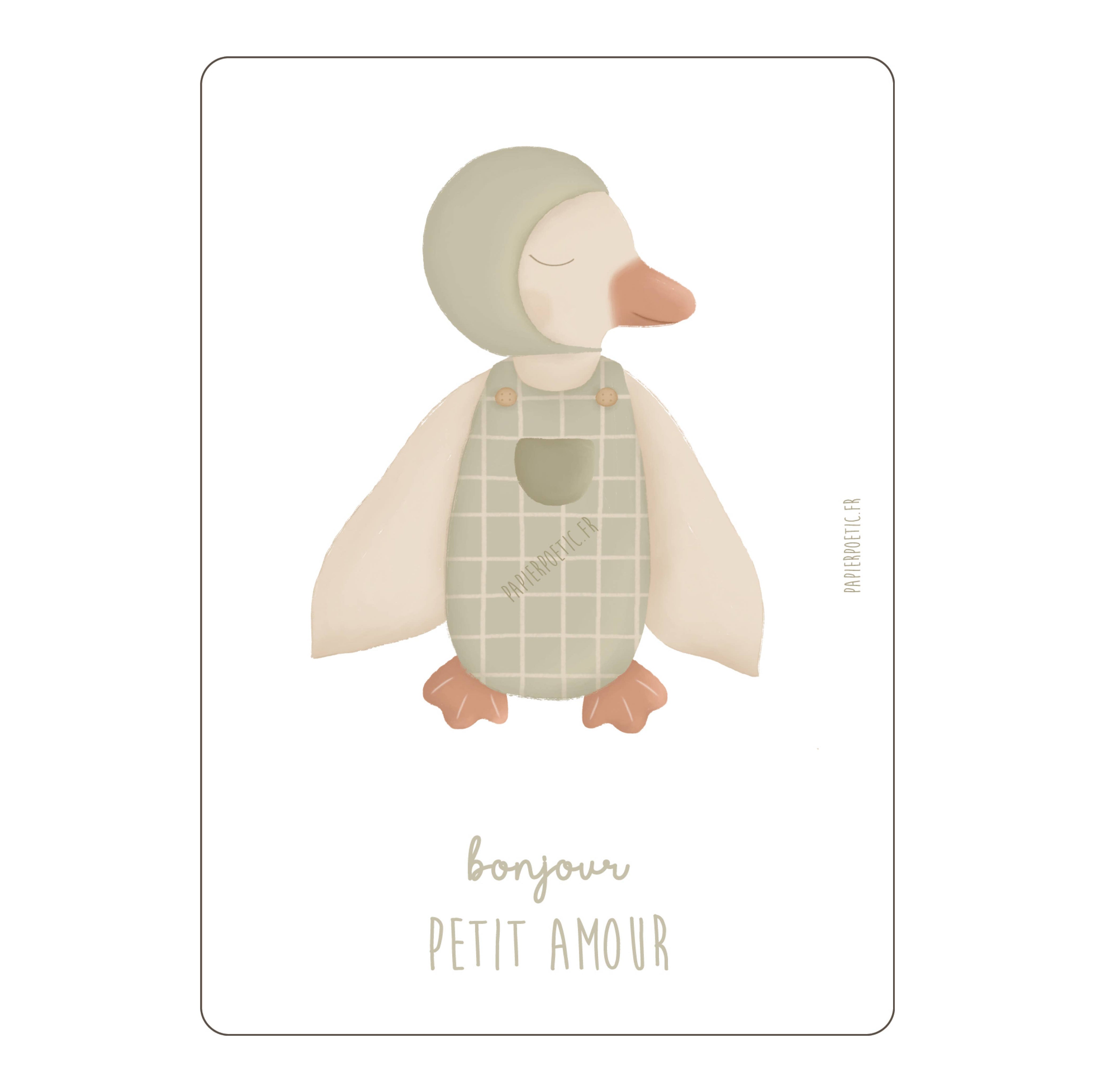 Cartolina / Biglietto « Doudou Duck Boy »