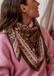 GRAND FOULARD INDIEN - KIALA BISCUIT