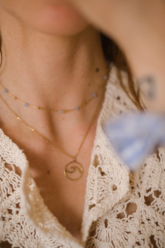 COLLANA CRISTALLINI AZZURRA