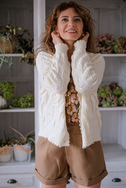 CARDIGAN LUNARIA ECRU