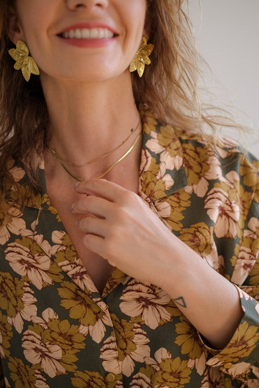 BLOUSE BALAJI - DAHLIA KAKI