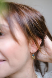 ORECCHINI NINFEA AD ANELLA