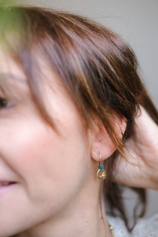 ORECCHINI NINFEA AD ANELLA