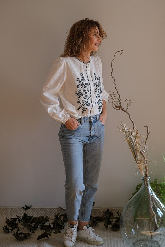 CAMICIA BOHO VERDE
