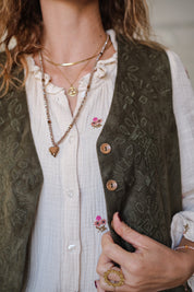 GILET CAMOSCIO MUSCHIO