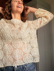BLUSA SOFFIONI LATTE