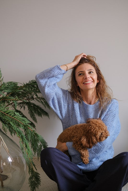 PANTALONI AGNES BLU