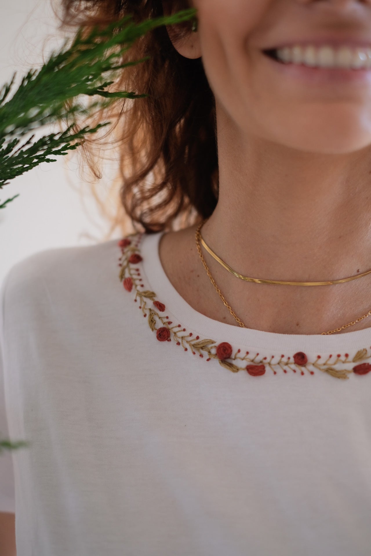 T-SHIRT RICAMI CORONCINA