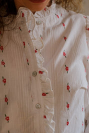 CAMICIA FIORI ROSSI