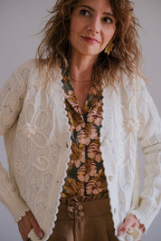 CARDIGAN LUNARIA ECRU