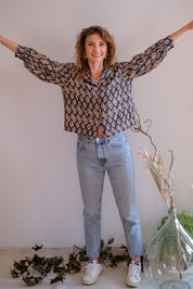 BLOUSE BALAJI - SIROCCO INDIGO