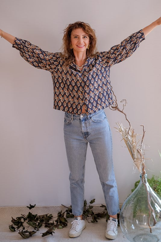 BLOUSE BALAJI - SIROCCO INDIGO