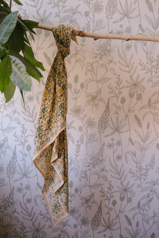 BIG FOULARD LATIKA SOLEIL CITRON