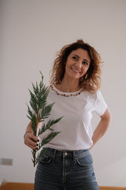 T-SHIRT RICAMI CORONCINA