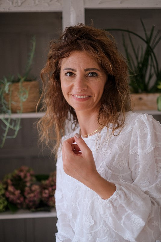 BLUSA PETALI E FRANGE