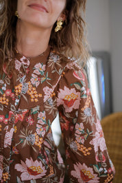 CAMICIA IRIS MARRONE
