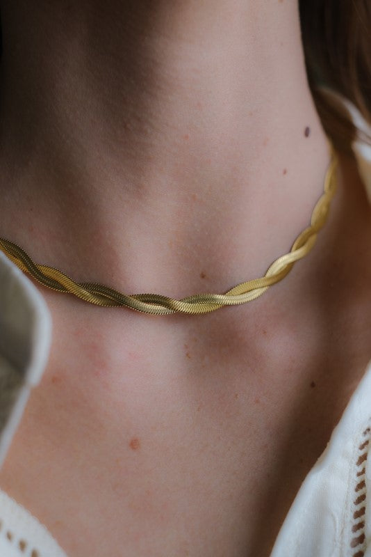 COLLANA SNAKE INTRECCIO