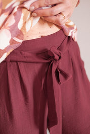 PANTALONI AGNES BOURGUNDY