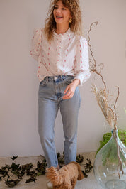 CAMICIA FIORI ROSSI