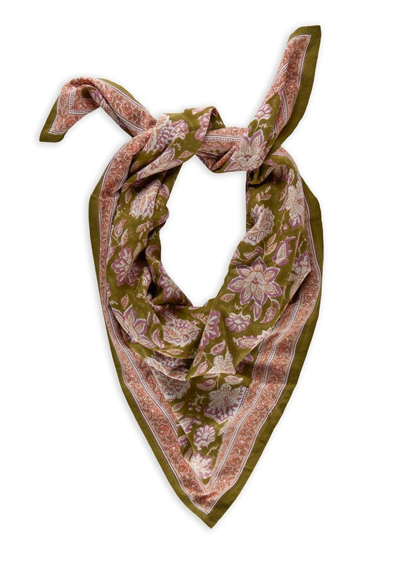 GRAND FOULARD INDIEN  MATIRA VERDE
