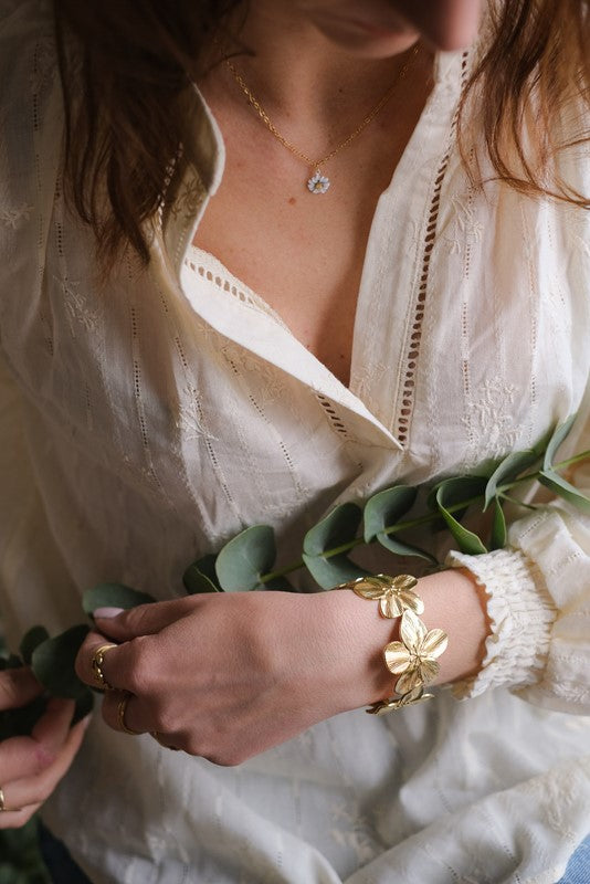 BRACCIALE RIGIDO FLOWER DETTAGLI