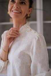 CAMICIA RICAMO FIORDILATTE