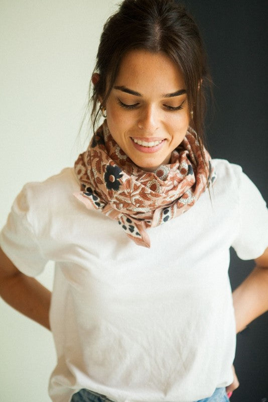 BIG FOULARD LATIKA CUR PRALINE