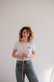 T-SHIRT RICAMI TASCHINO