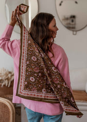 GRAND FOULARD INDIEN - KIALA BISCUIT