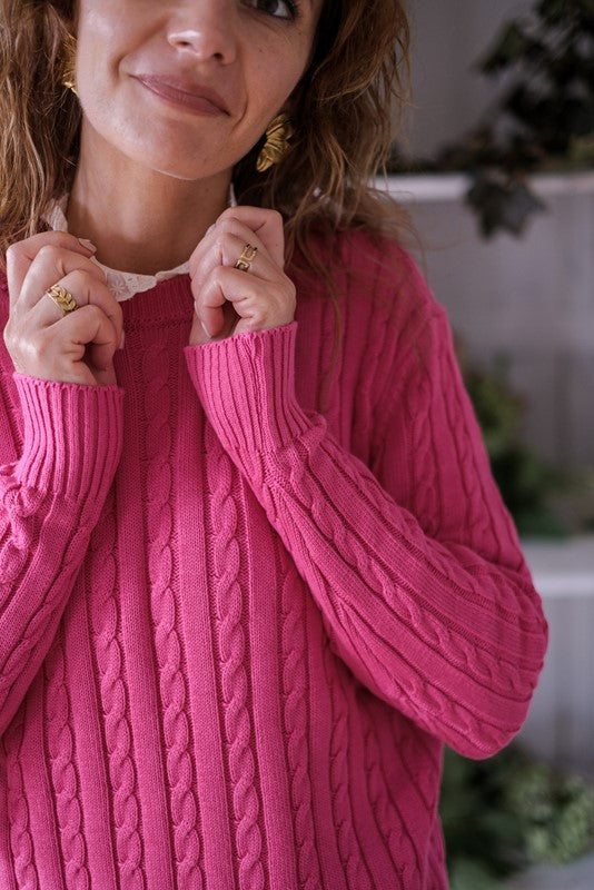 MAGLIA ANEMONE FUCSIA