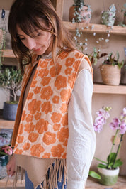 GILET SAKARI FLORA BOLD ORANGE
