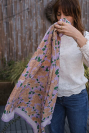 BIG FOULARD LATIKA BLOOM LAVANDE