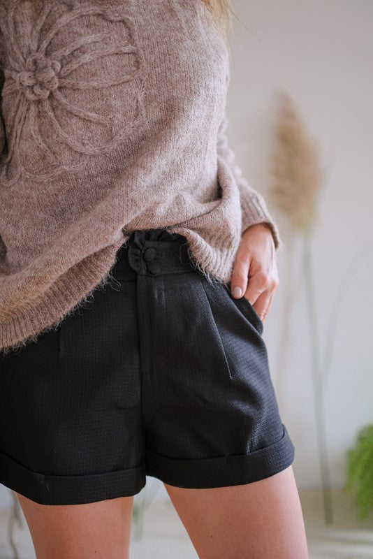 SHORTS SPIGA NERO