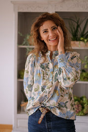 CAMICIA IRIS AZZURRA