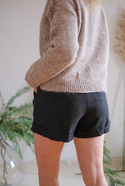 SHORTS SPIGA NERO