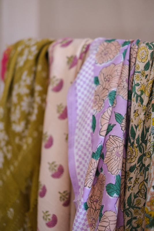 BIG FOULARD LATIKA SOLEIL CITRON