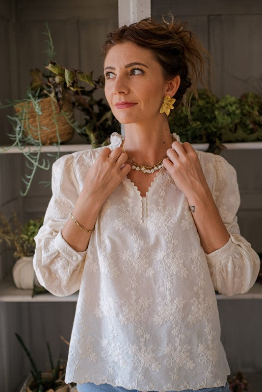CAMICIA FLOWERLATTE